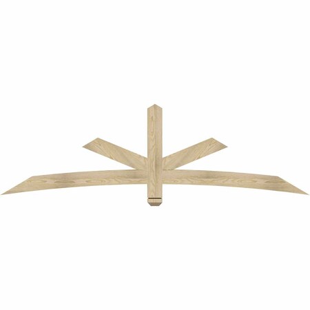 Ekena Millwork Alberta Rough Sawn Timber Gable Bracket, Douglas Fir, 84"W x 24"H x 2"D x 4"F, 7/12 Pitch GBW084X24X0204ALB00RDF